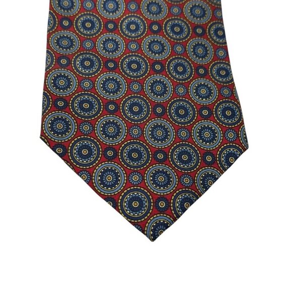 Brooks Brothers Red white blue silk vintage neck tie 80's or 90's USA Made - Picture 5 of 6